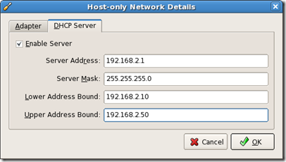 Screenshot-Host-only Network Details - dhcp